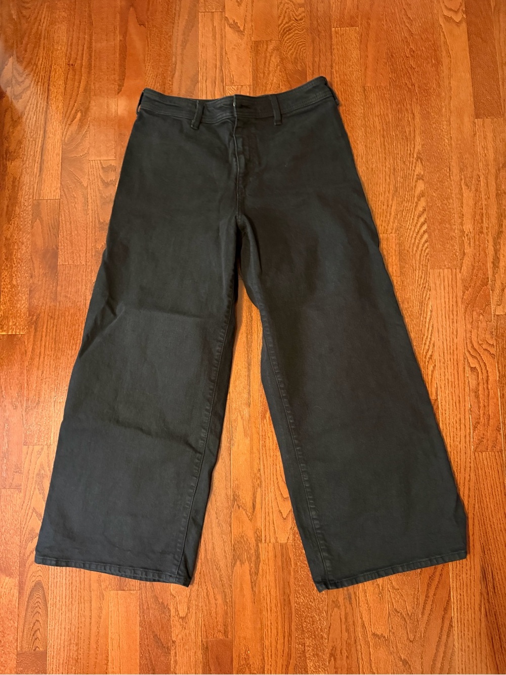 Universal Thread High-Rise Ankle Sailor Black Wide-Leg Denim/Jeans